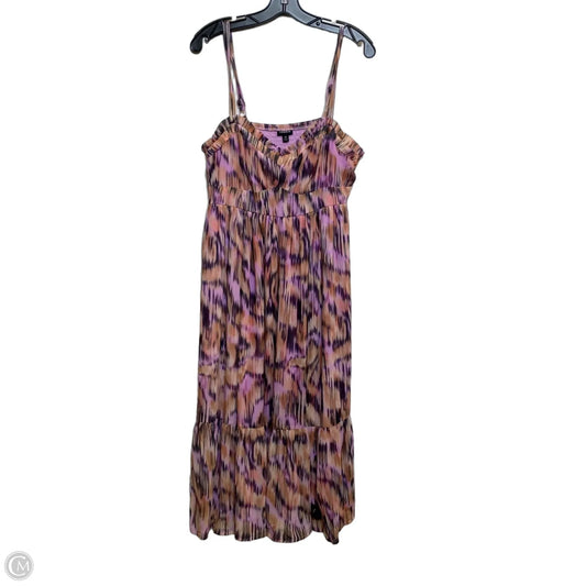 Dress Casual Maxi By Torrid In Orange & Purple, Size: M