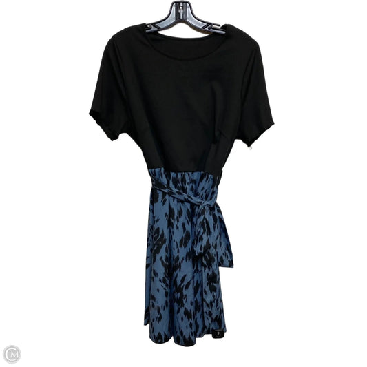 Dress Casual Short By Shein In Black & Blue, Size: 1x