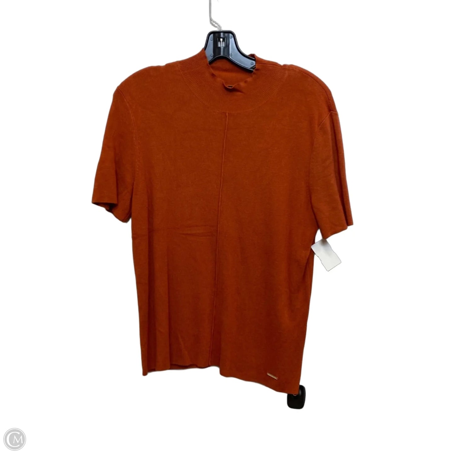 Top Short Sleeve By Tahari In Orange, Size: L