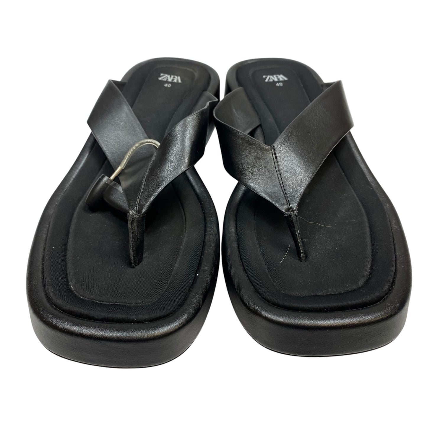 Sandals Flip Flops By Zara In Black, Size: 9.5