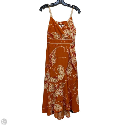 Dress Casual Midi By Band of the Free In Orange, Size: Xs