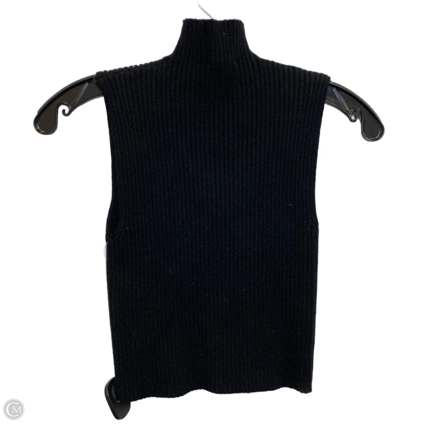 Top Sleeveless By Zara In Black, Size: M