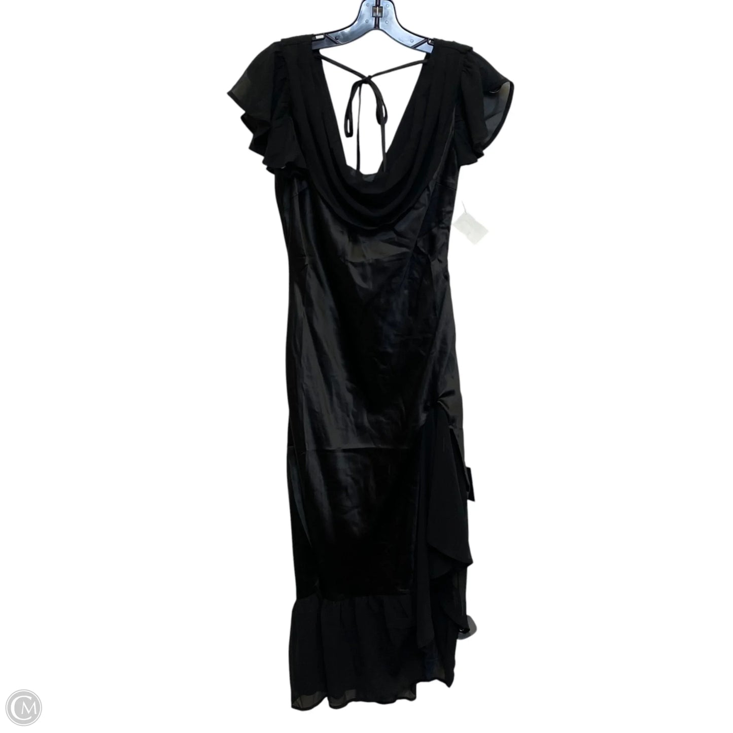 Dress Party Midi By Lulus In Black, Size: M