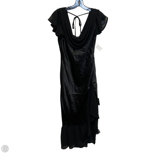 Dress Party Midi By Lulus In Black, Size: M