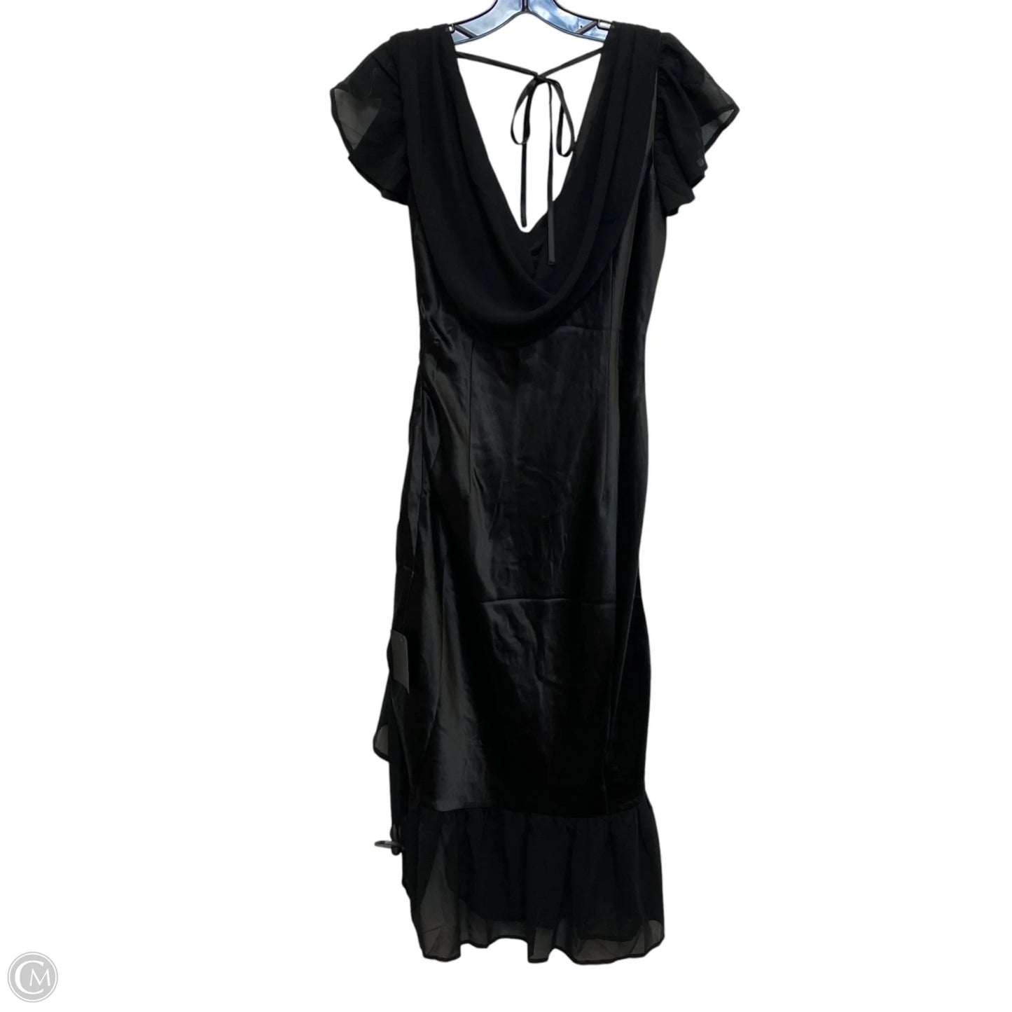 Dress Party Midi By Lulus In Black, Size: M