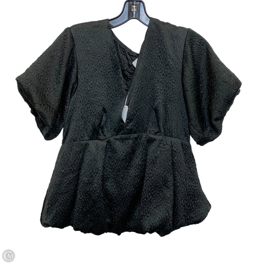 Top Short Sleeve By Venus In Black, Size: M