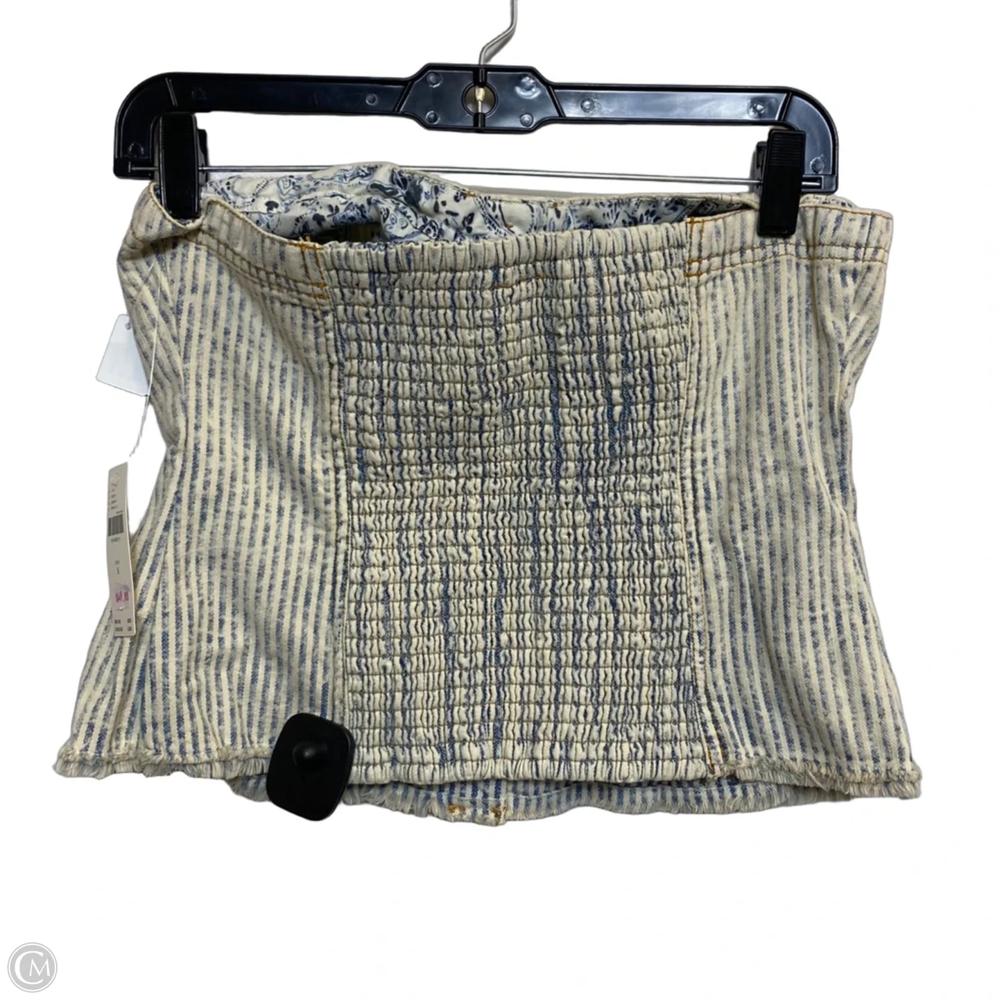 Top Sleeveless By Pilcro In Blue Denim, Size: S