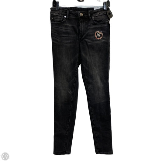 Jeans Designer By True Religion In Black Denim, Size: 6