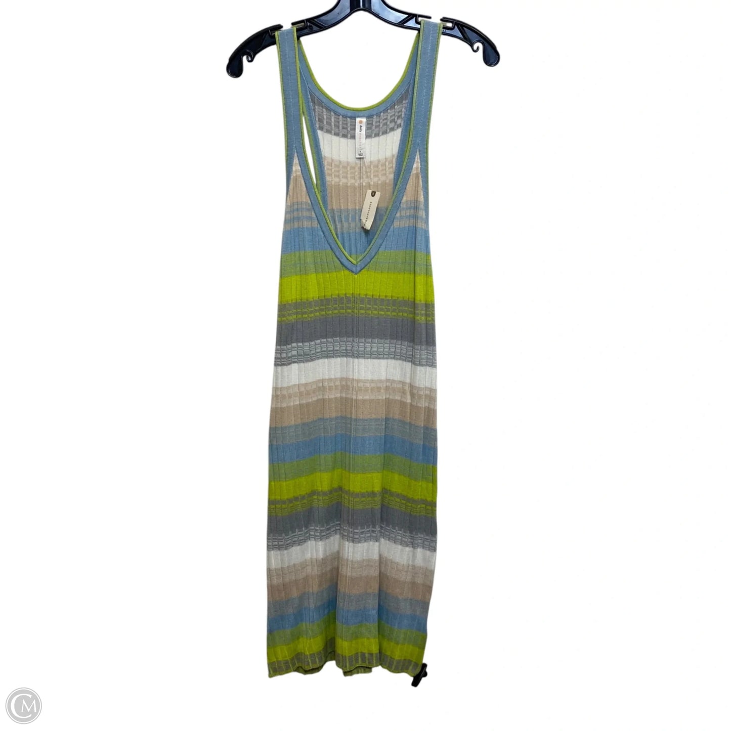 Dress Casual Maxi By Daily Practice By Anthropologie In Blue & Green, Size: L