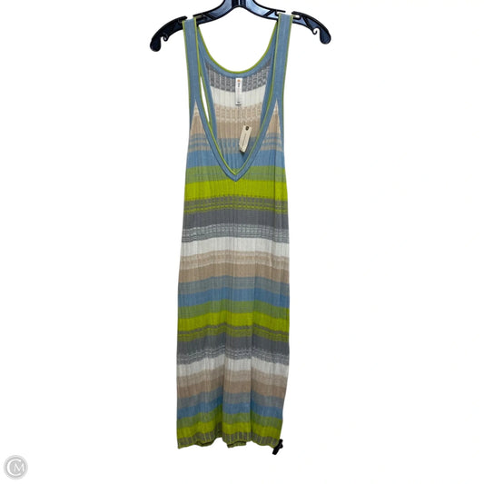 Dress Casual Maxi By Daily Practice By Anthropologie In Blue & Green, Size: L
