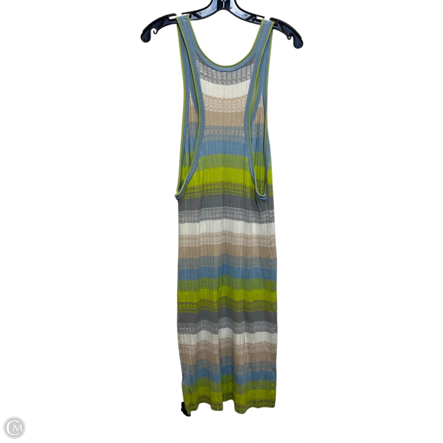 Dress Casual Maxi By Daily Practice By Anthropologie In Blue & Green, Size: L