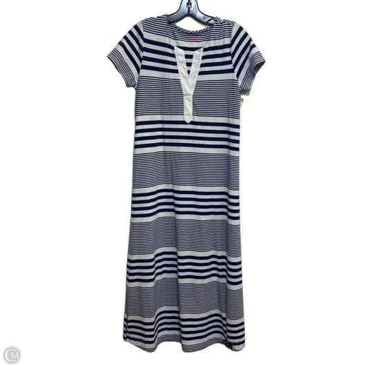 Dress Designer By Vineyard Vines In Blue & White, Size: S