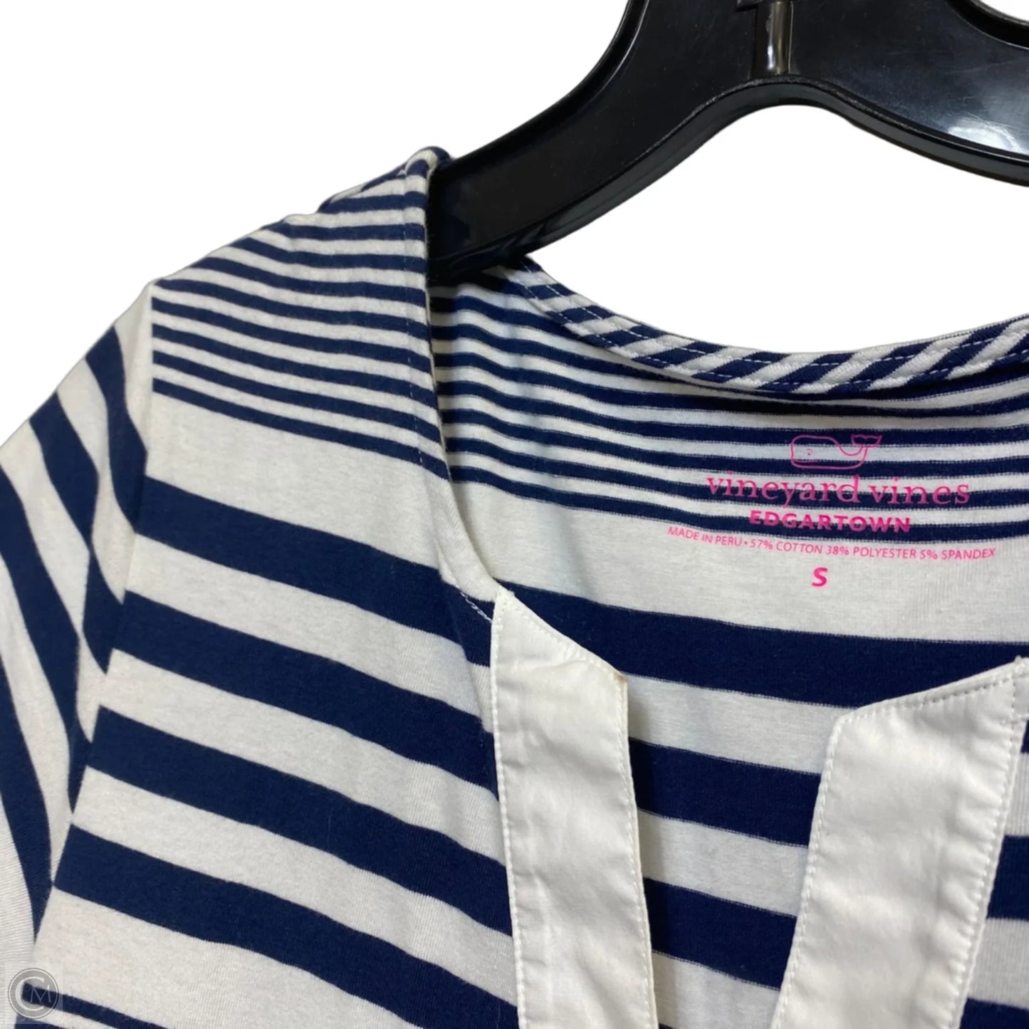 Dress Designer By Vineyard Vines In Blue & White, Size: S