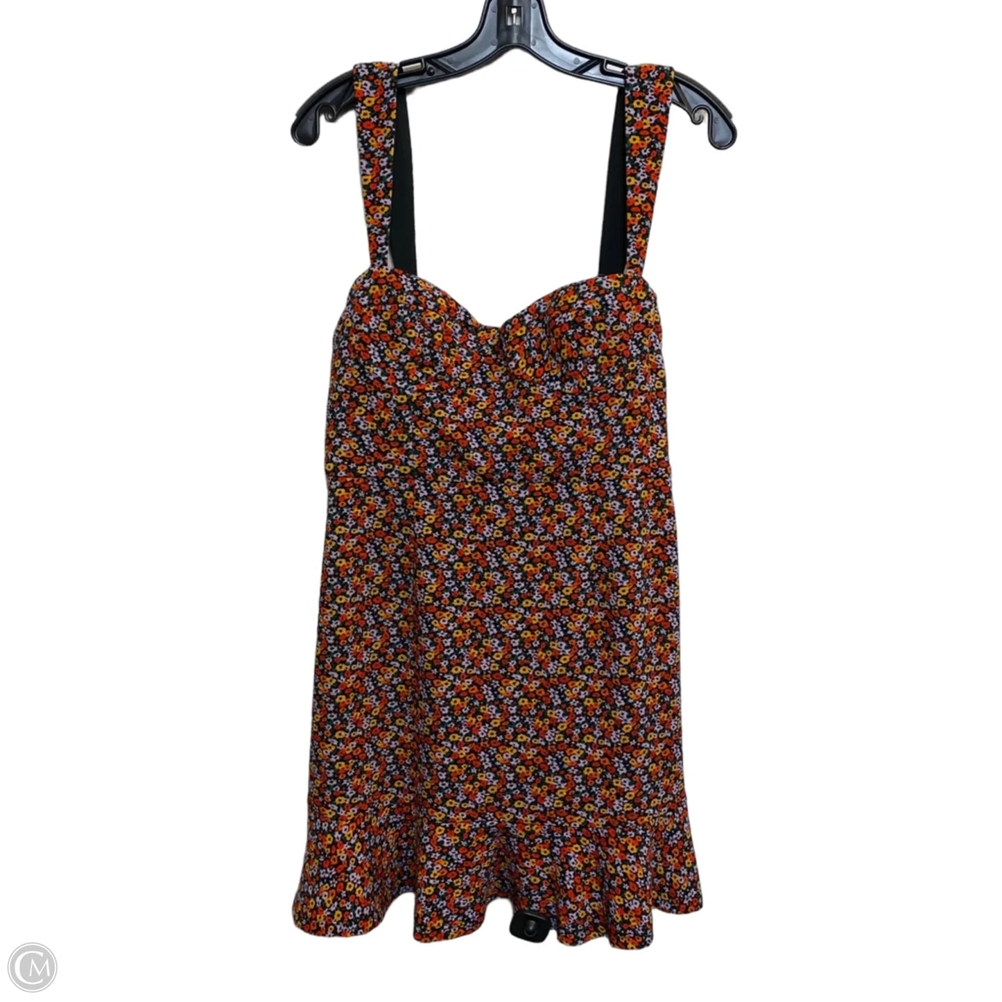 Dress Casual Short By Hutch In Black & Orange, Size: M