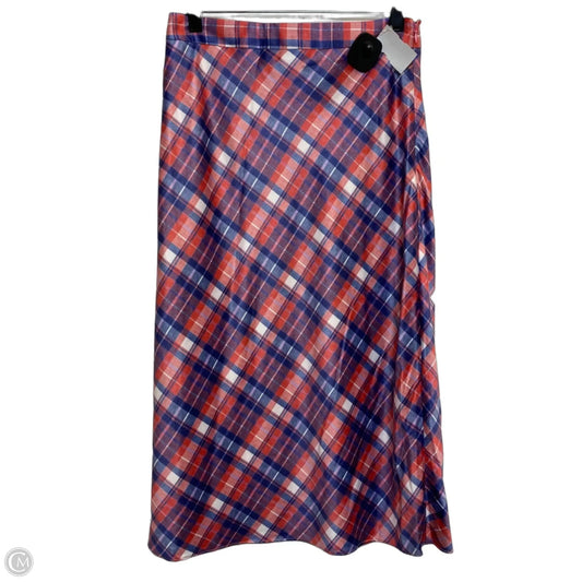 Skirt Midi By Hutch In Blue & Red, Size: S