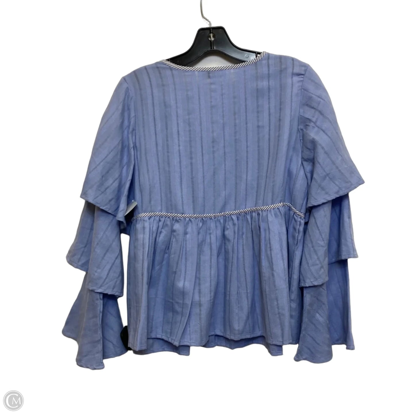 Top Long Sleeve By Crown And Ivy In Blue, Size: S