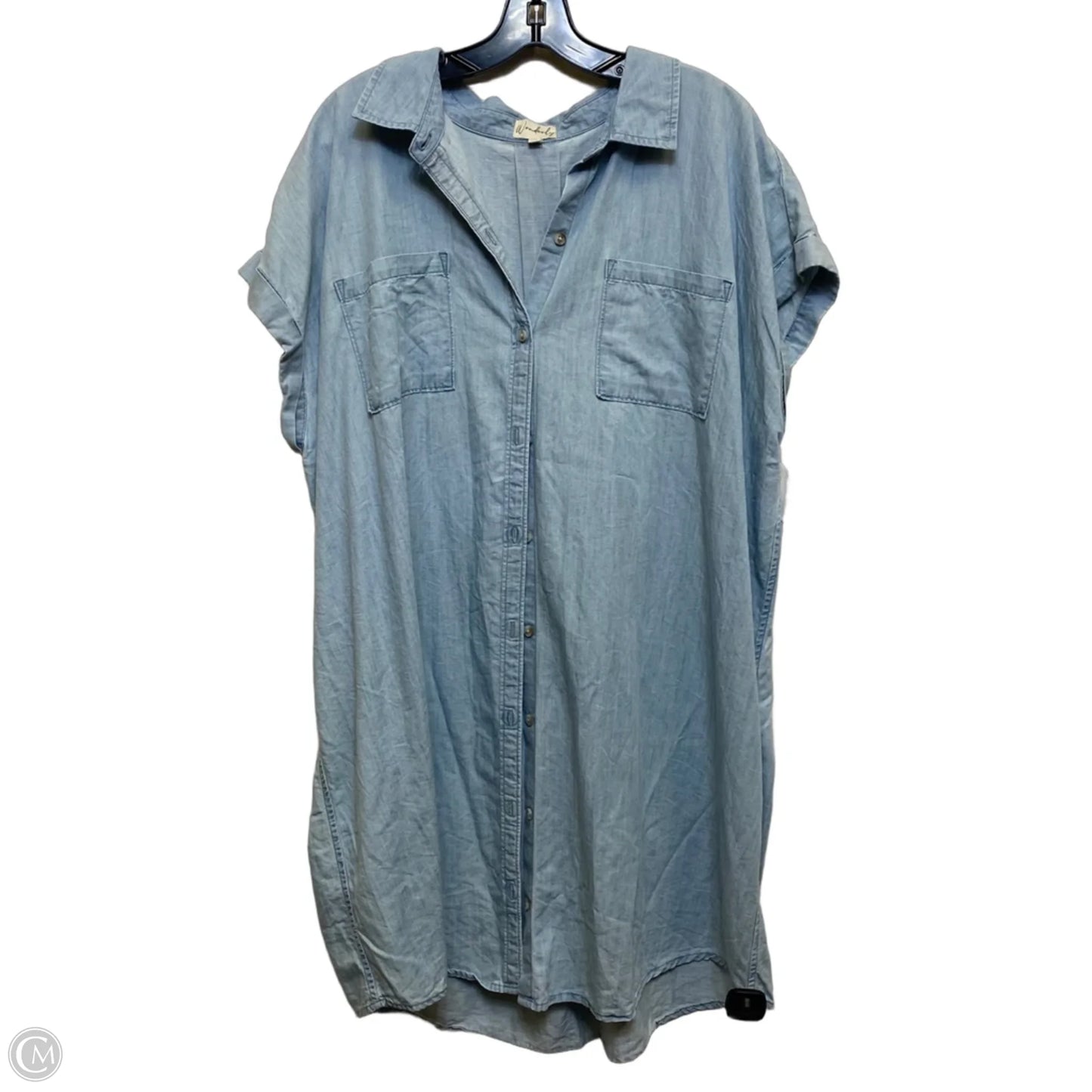 Dress Casual Short By Wonderly In Blue, Size: 2x