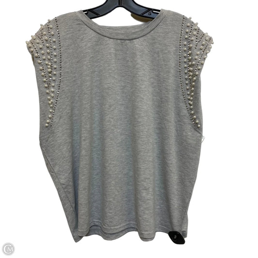 Top Sleeveless By Ontwelfth In Grey, Size: Xl