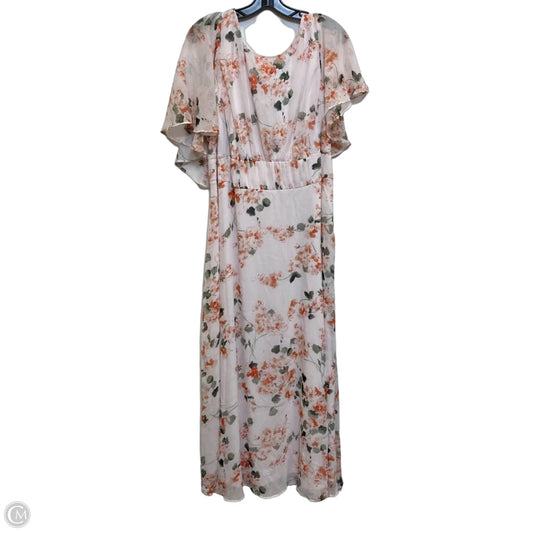 Dress Casual Maxi By Calvin Klein In Orange, Size: 1x