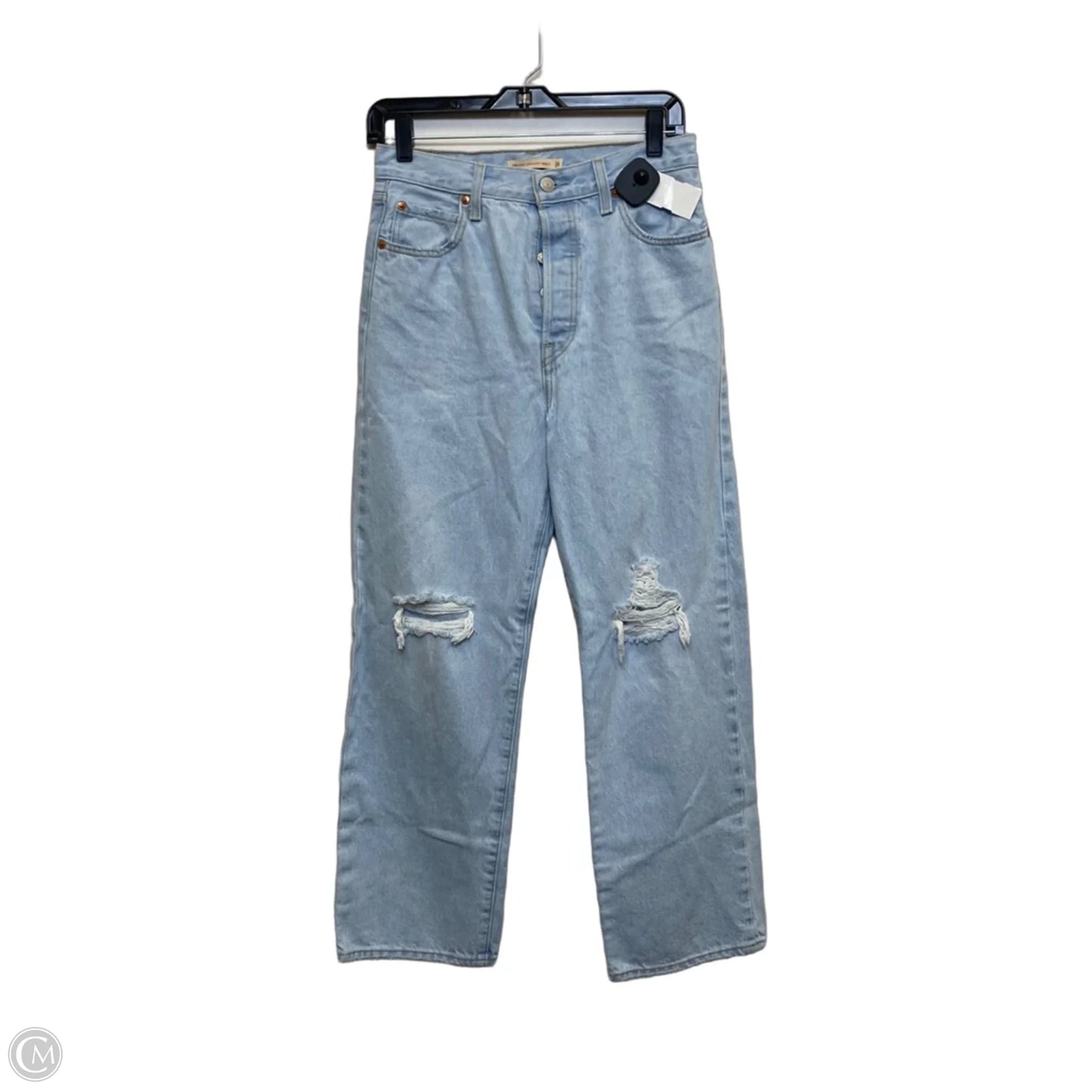 Jeans Straight By Levis In Blue Denim, Size: 6