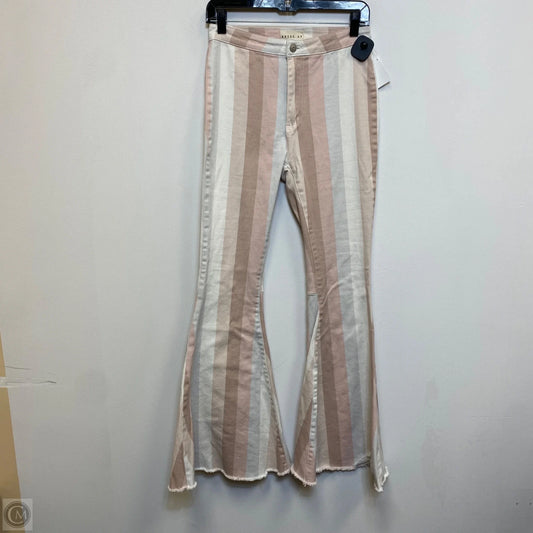 Jeans Flared By Dress Up In Pink Denim, Size: M