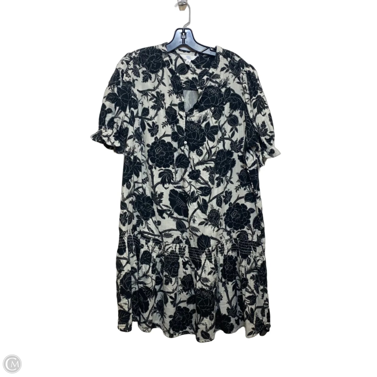 Dress Casual Short By Time And Tru In Black & White, Size: Xl