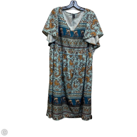 Dress Casual Short By Emery Rose In Blue, Size: 3x
