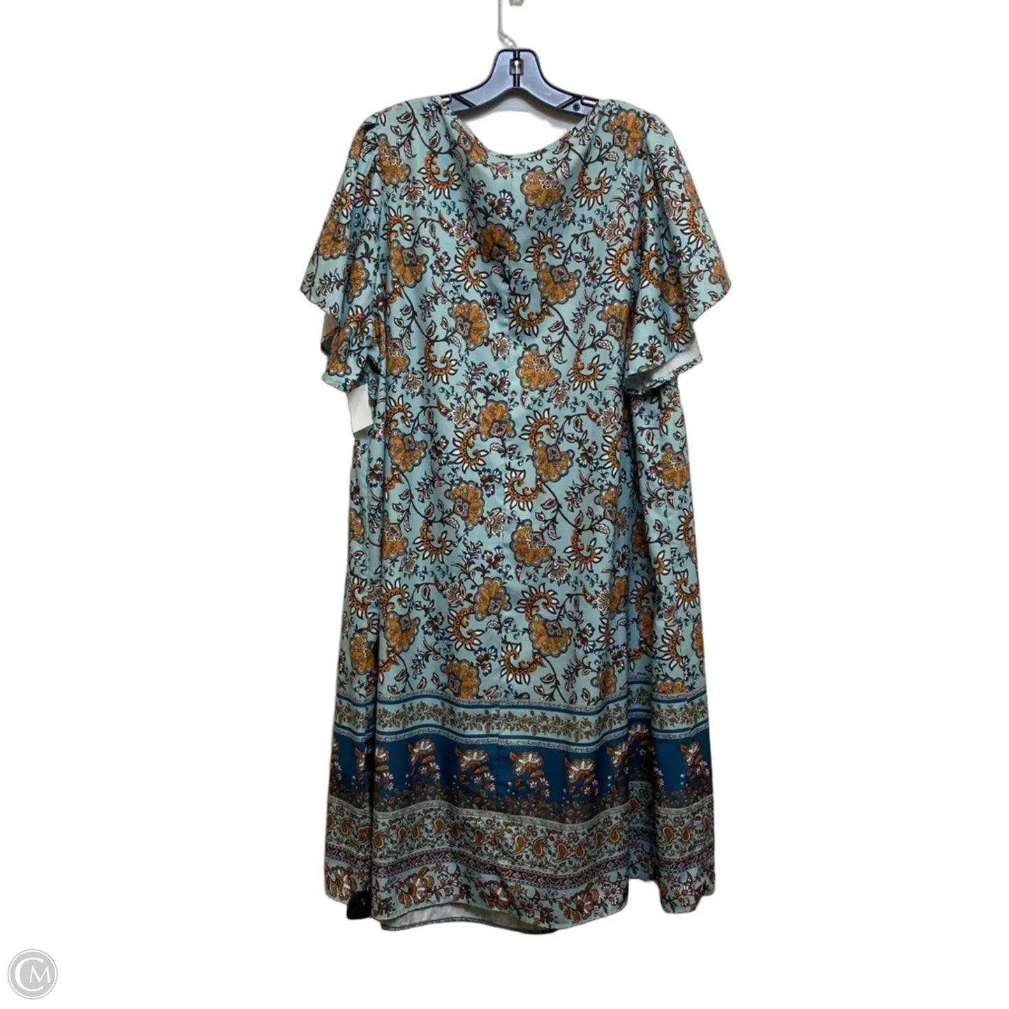 Dress Casual Short By Emery Rose In Blue, Size: 3x