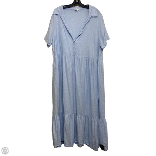 Dress Casual Maxi By Nicole By Nicole Miller In Blue, Size: 2x