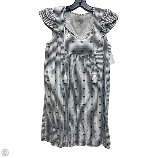 Dress Casual Short By Loft In Blue & White, Size: Xs