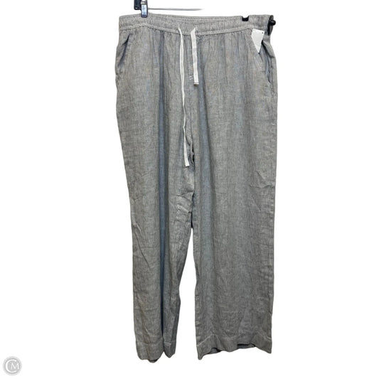 Pants Linen By Briggs In Blue & White, Size: Xl