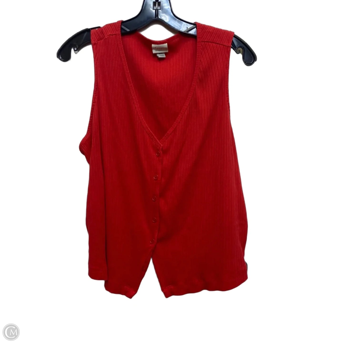 Top Sleeveless By A New Day In Red, Size: Xxl