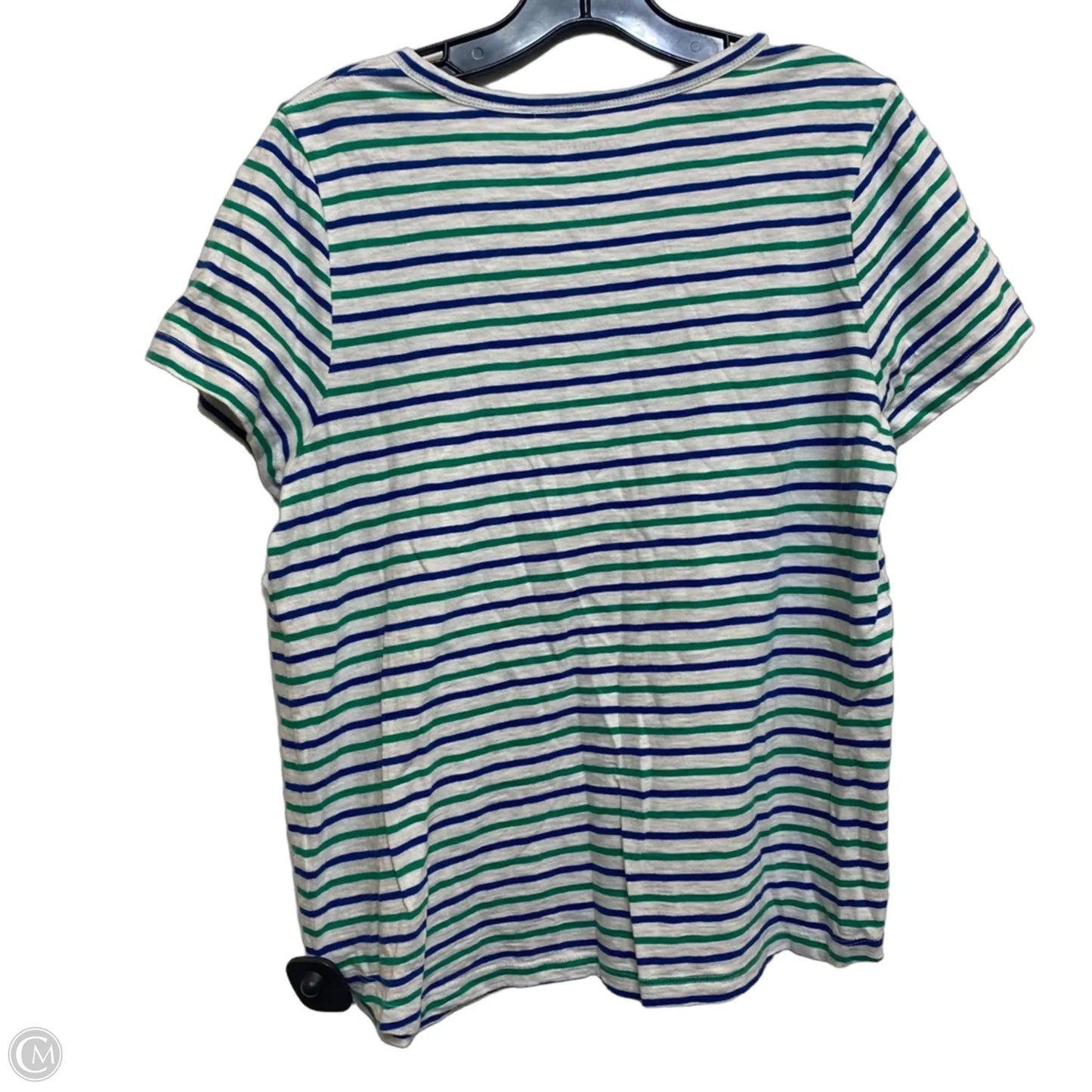 Top Short Sleeve Designer By Vineyard Vines In Blue & Green, Size: S
