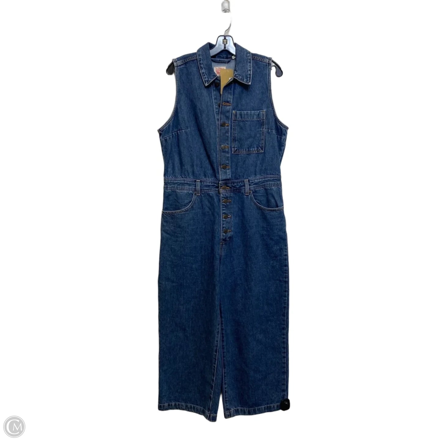 Jumpsuit By Levis In Blue Denim, Size: L