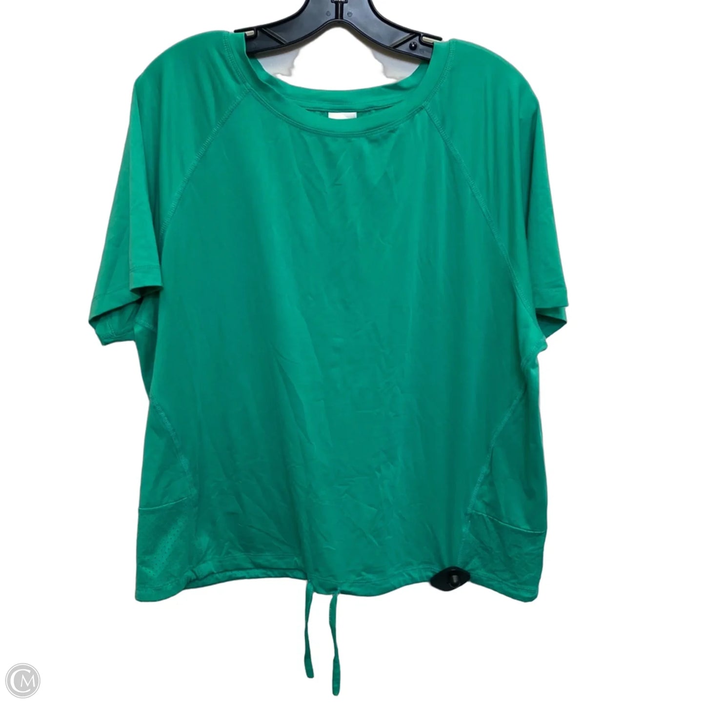 Athletic Top Short Sleeve By Avia In Green, Size: Xl