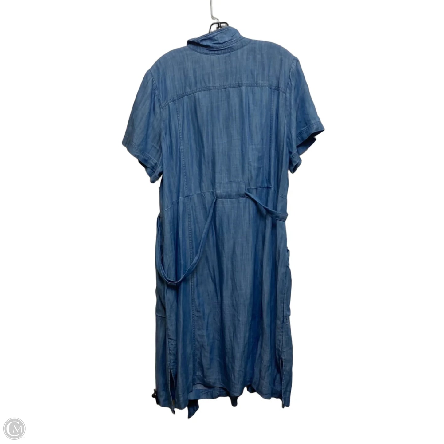 Dress Casual Midi By Lands End In Blue Denim, Size: 2x