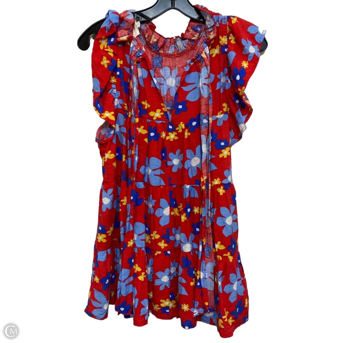 Top Sleeveless By Entro In Blue & Red, Size: L