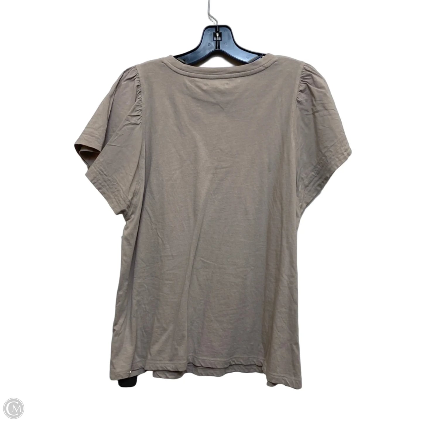 Top Short Sleeve By Maurices In Brown, Size: L