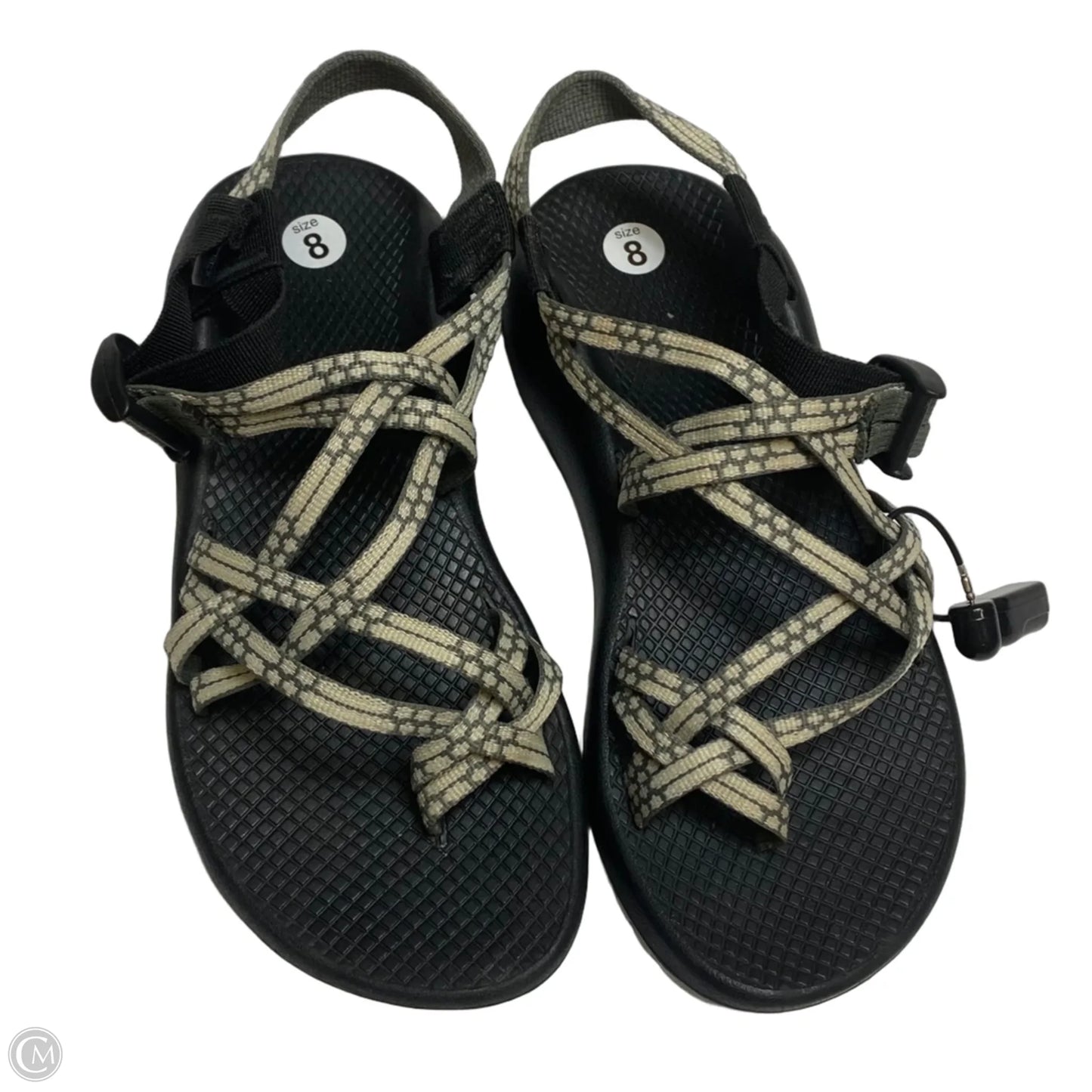 Sandals Flats By Chacos In Black & Grey, Size: 8