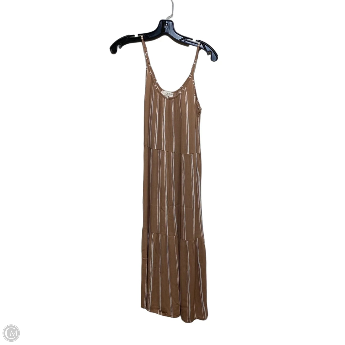 Dress Casual Midi By Loft In Brown, Size: Xs