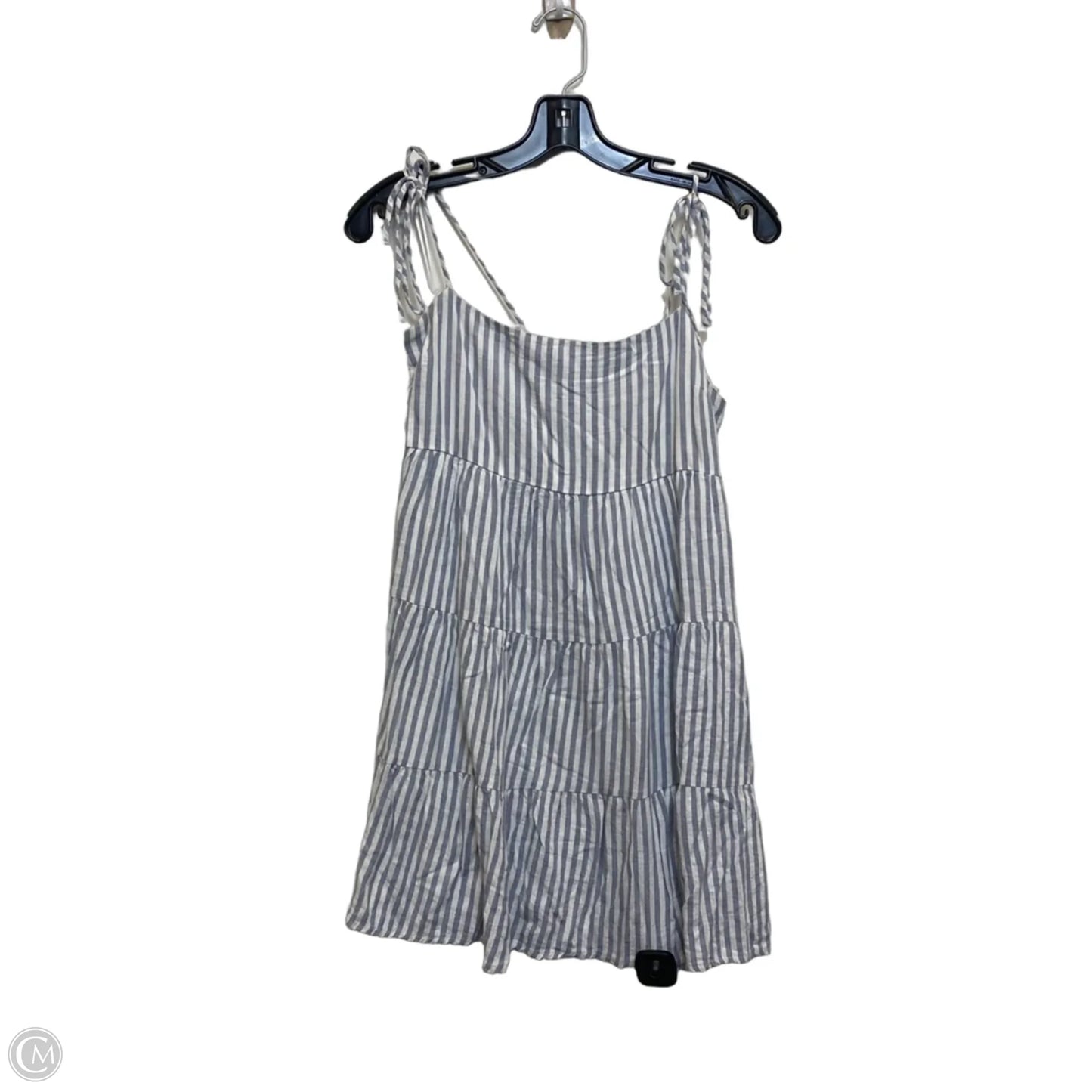 Dress Casual Short By Abercrombie And Fitch In Blue & White, Size: M