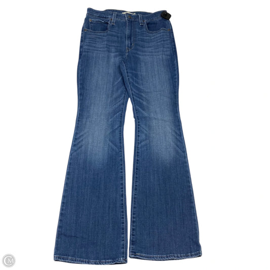 Jeans Flared By Levis In Blue Denim, Size: 10