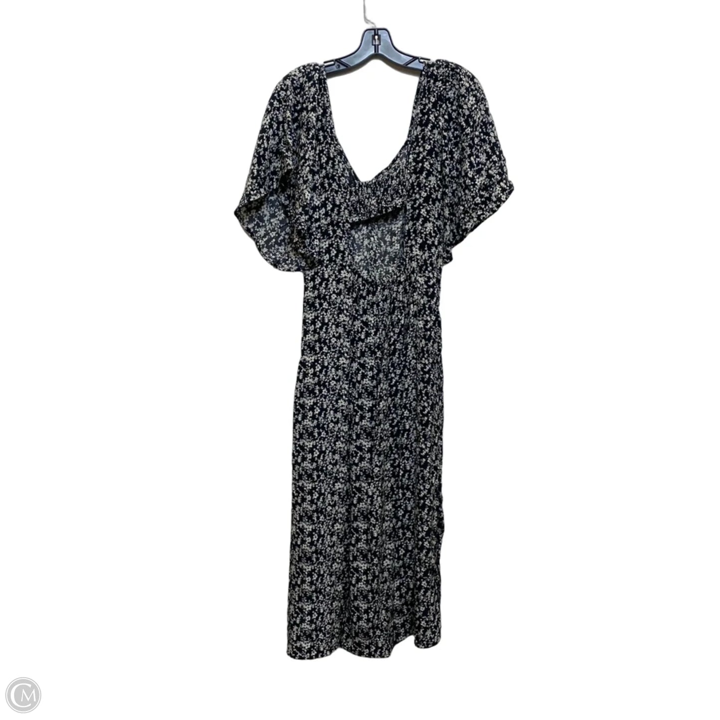 Dress Casual Midi By A New Day In Black & White, Size: L