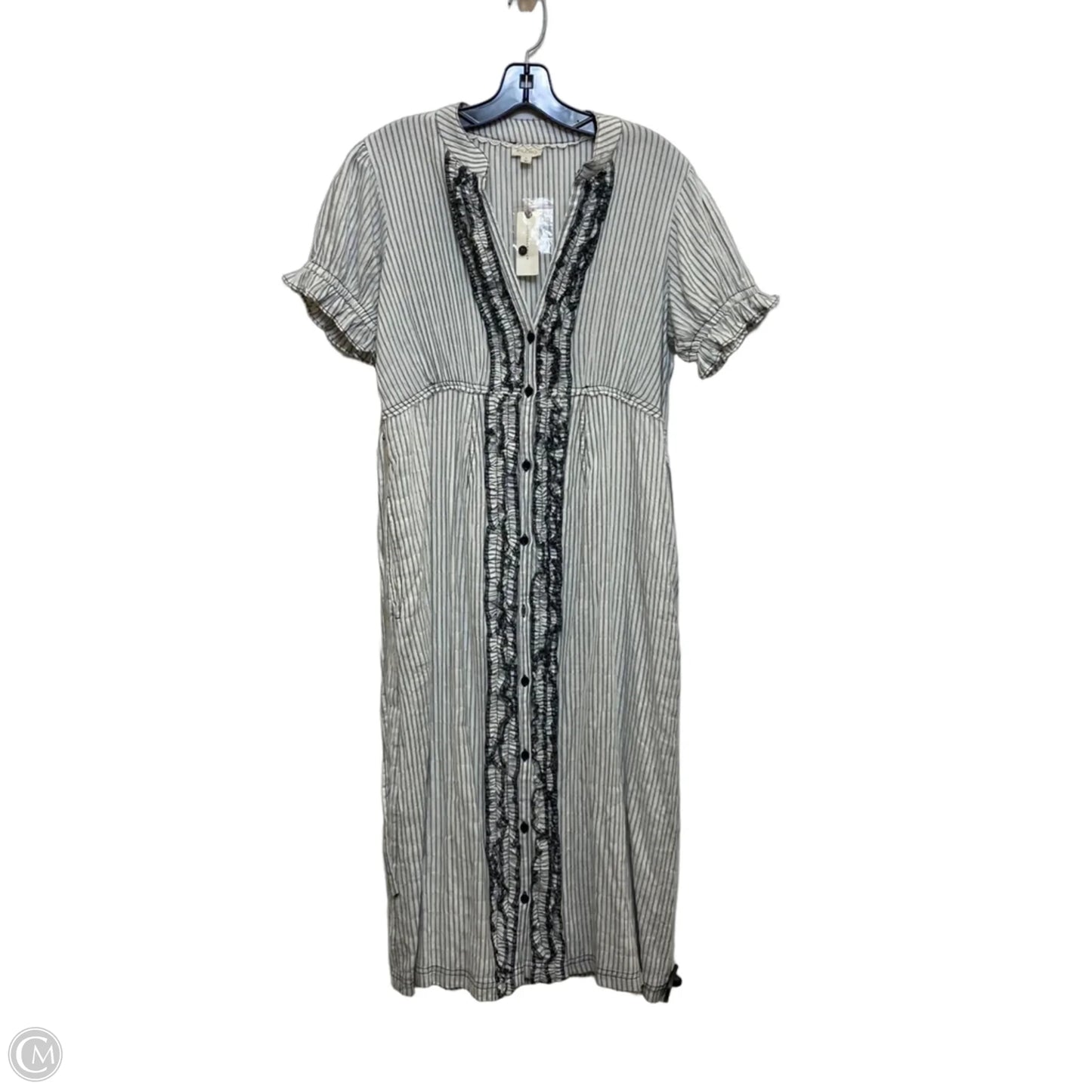 Dress Casual Midi By Pilcro In Black & White, Size: M