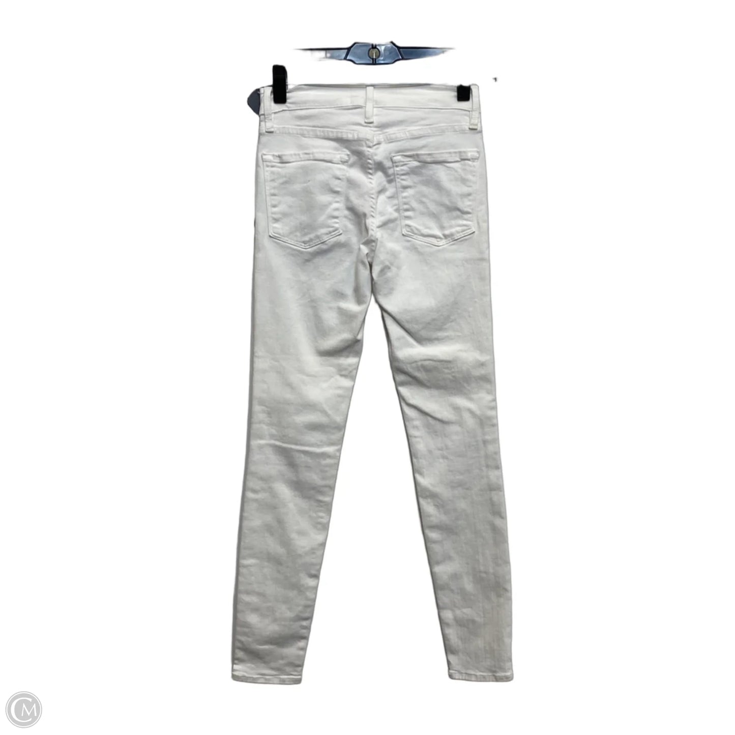 Jeans Designer By Frame In White Denim, Size: 0