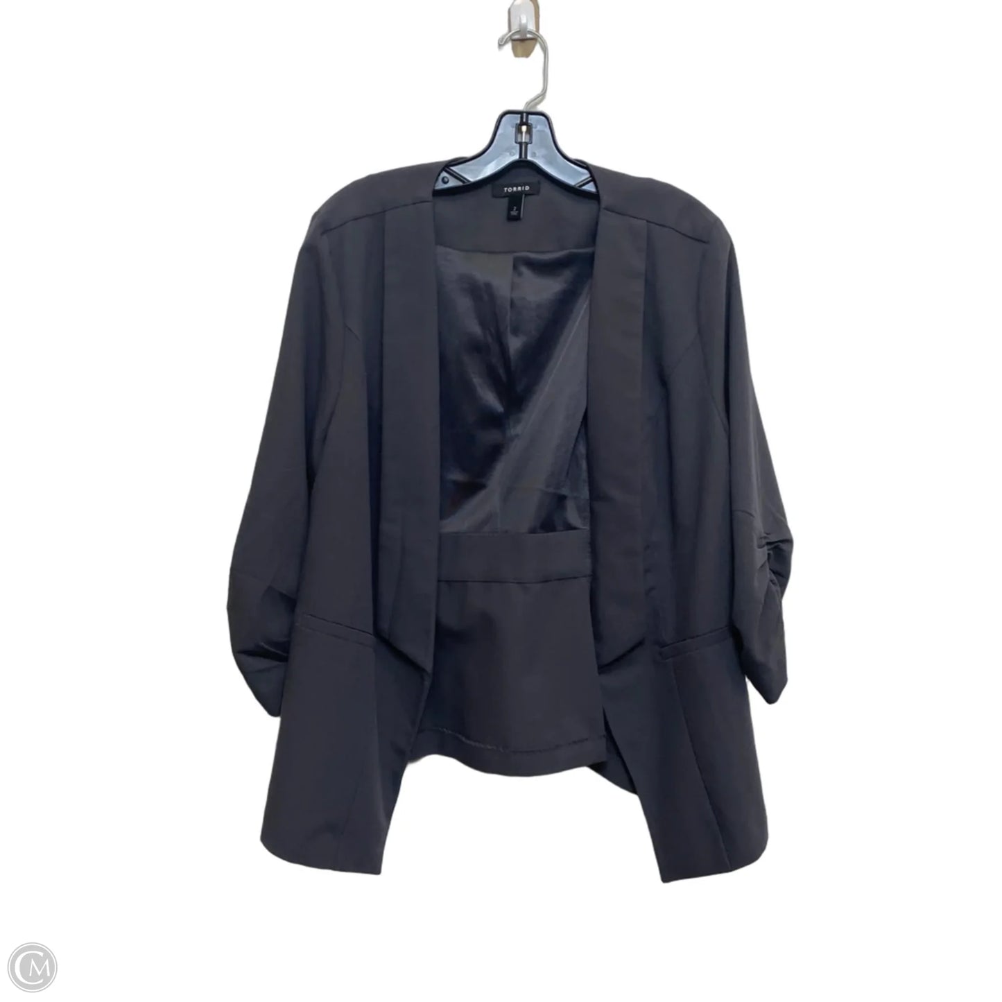 Blazer By Torrid In Grey, Size: 2x