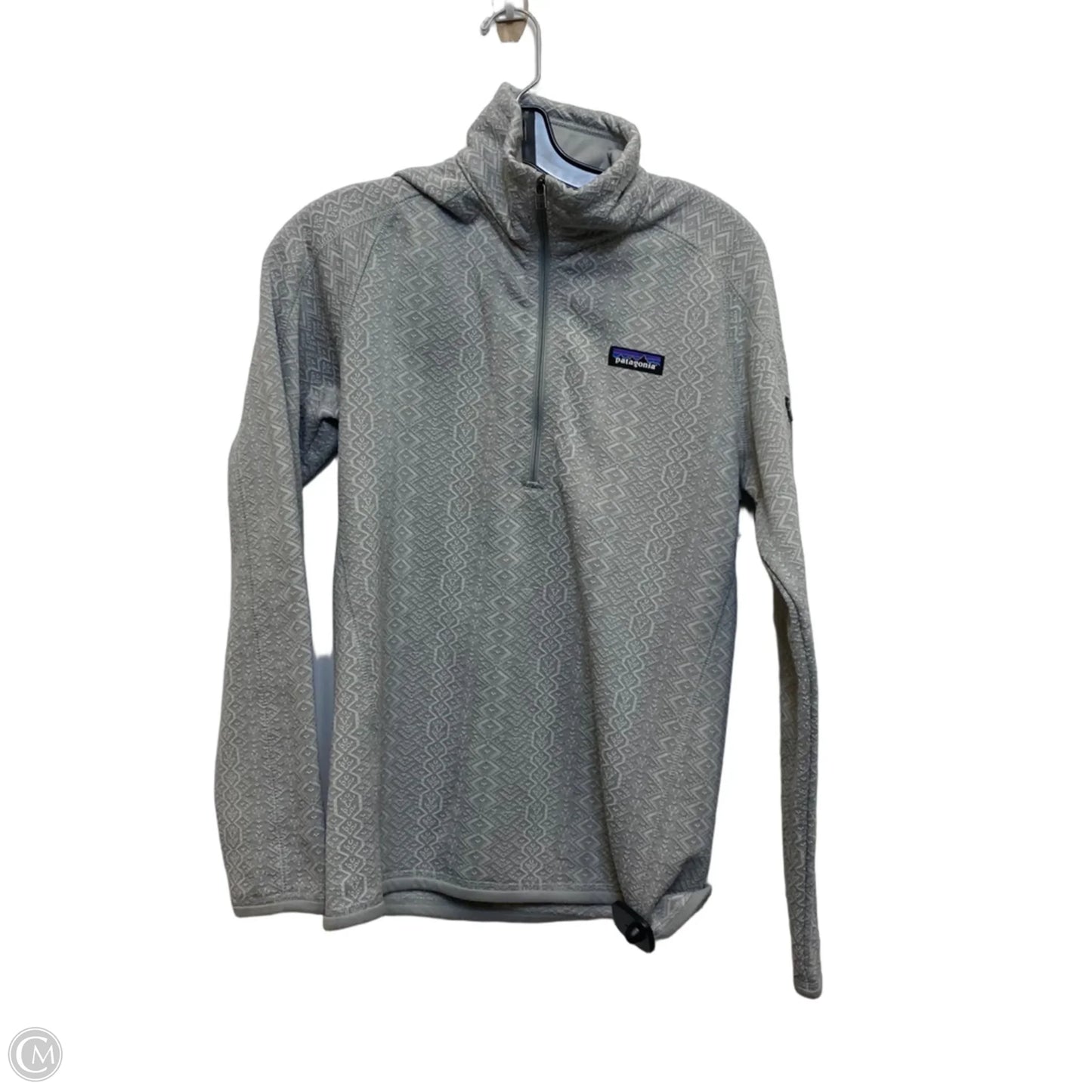 Athletic Jacket By Patagonia In Grey, Size: M