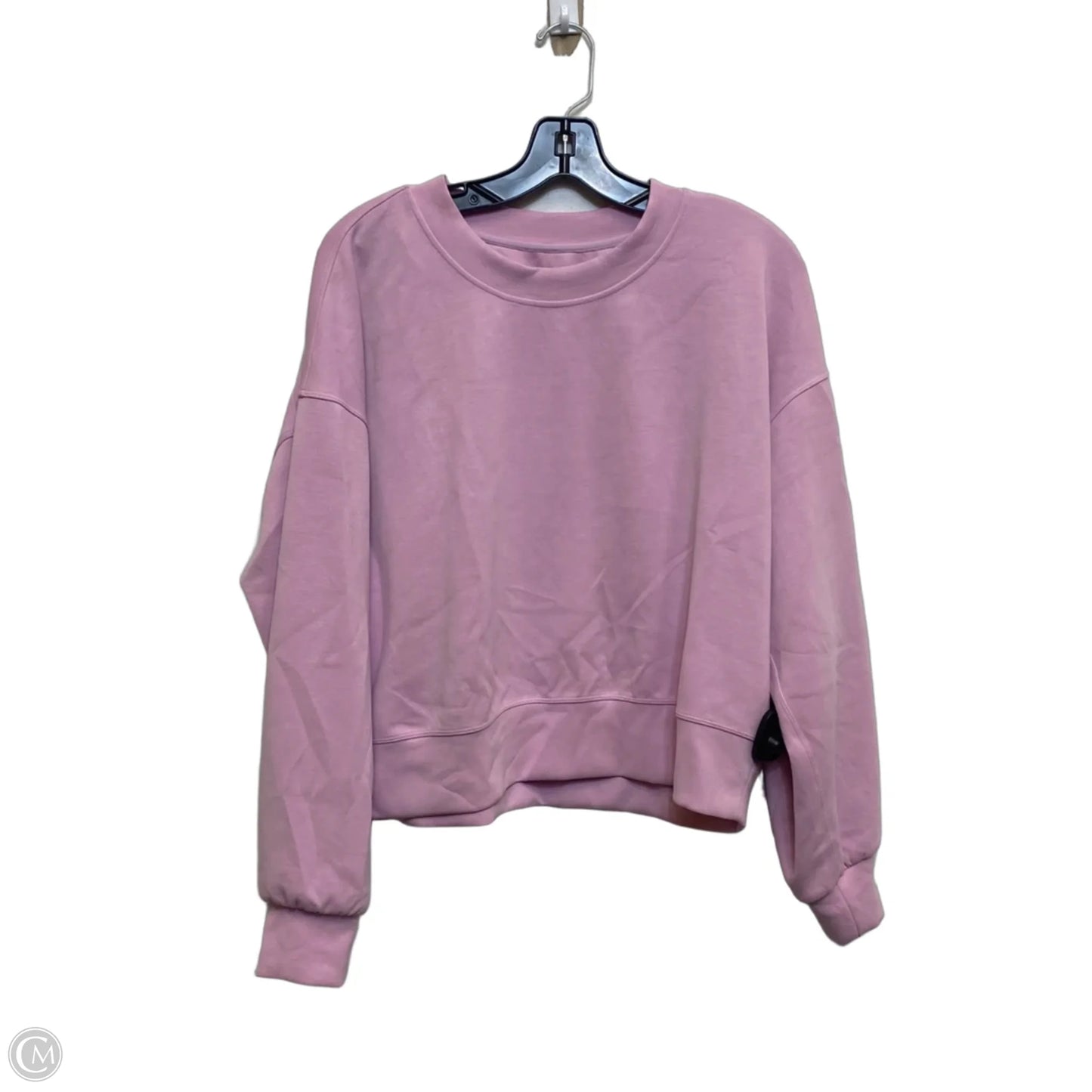 Athletic Sweatshirt Crewneck Designer By Lululemon In Pink, Size: S