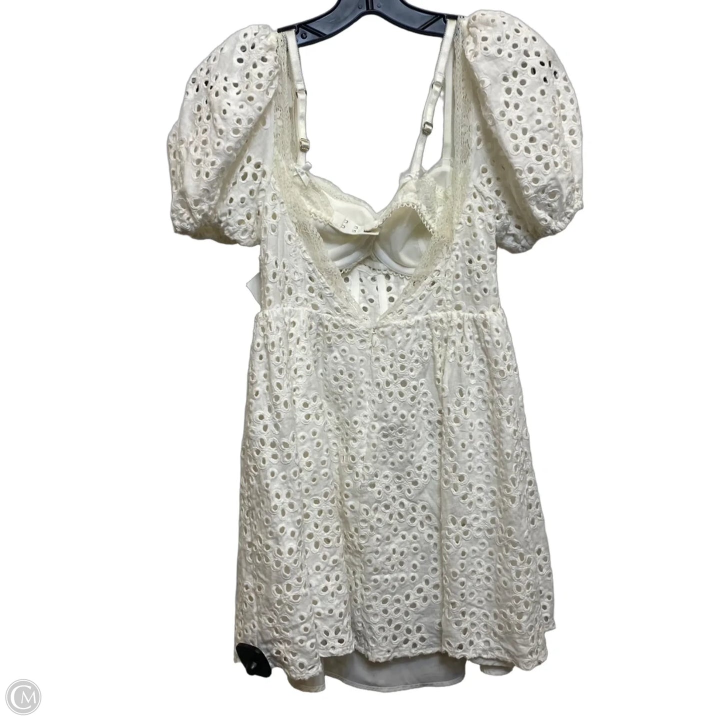 Dress Casual Short By For Love & Lemons In Cream, Size: M