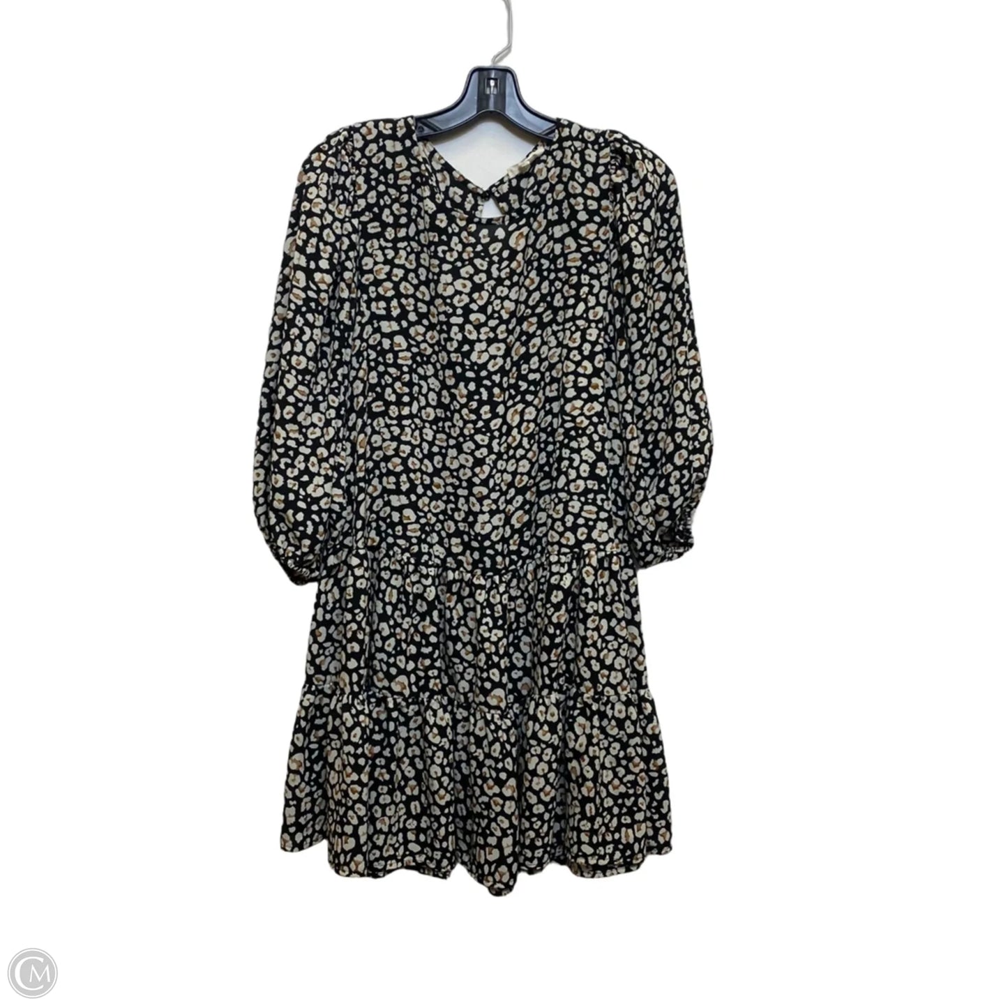 Dress Casual Short By Ee Some In Black & Brown, Size: M